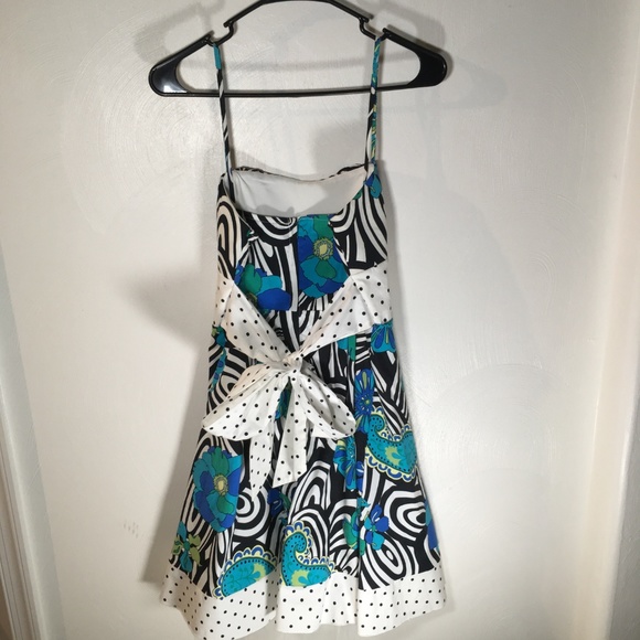 NWT My Michelle Black white Blue Dress Size 9 D11 - Picture 4 of 5